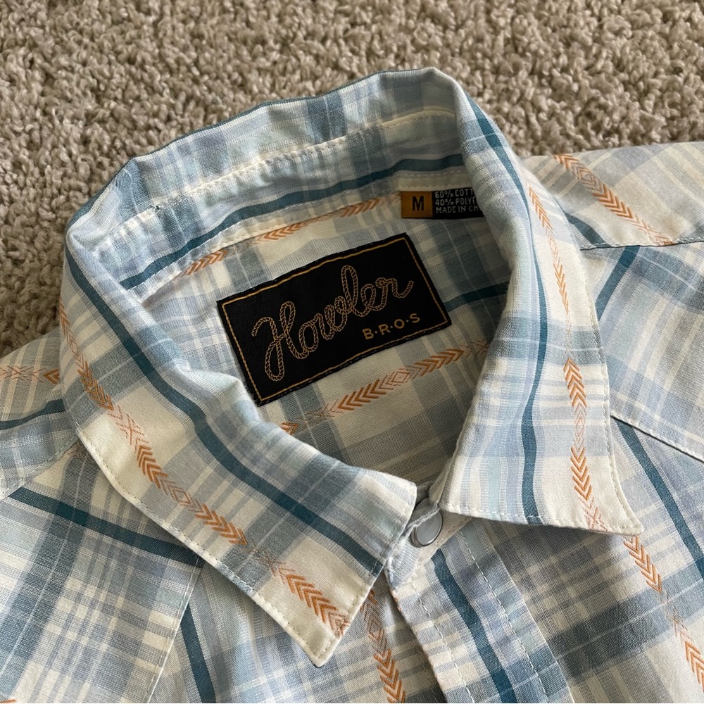Howler Bros Plaided Button Down Short Sleeve West… - image 3